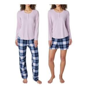 New Eddie Bauer Women's 3-Piece Waffle Knit Pajama Set
